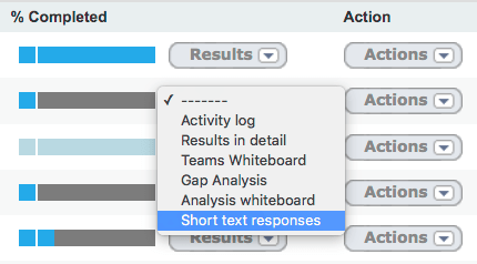 short text response access